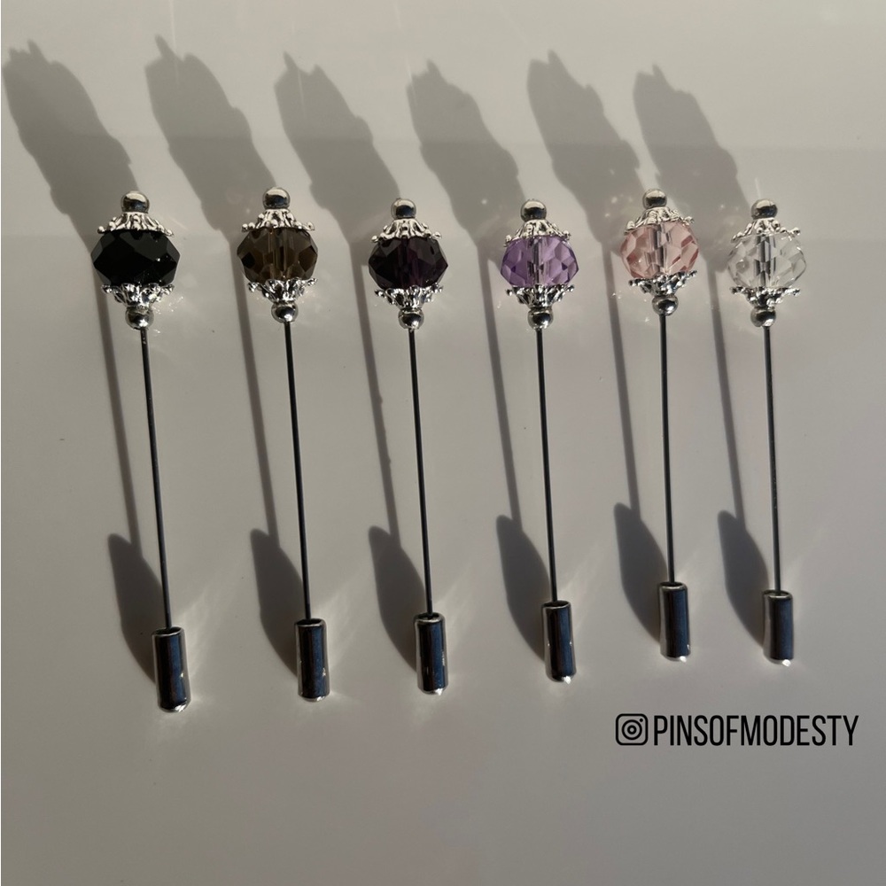 Crystal Crown Hijab Pin/ Stick Pin